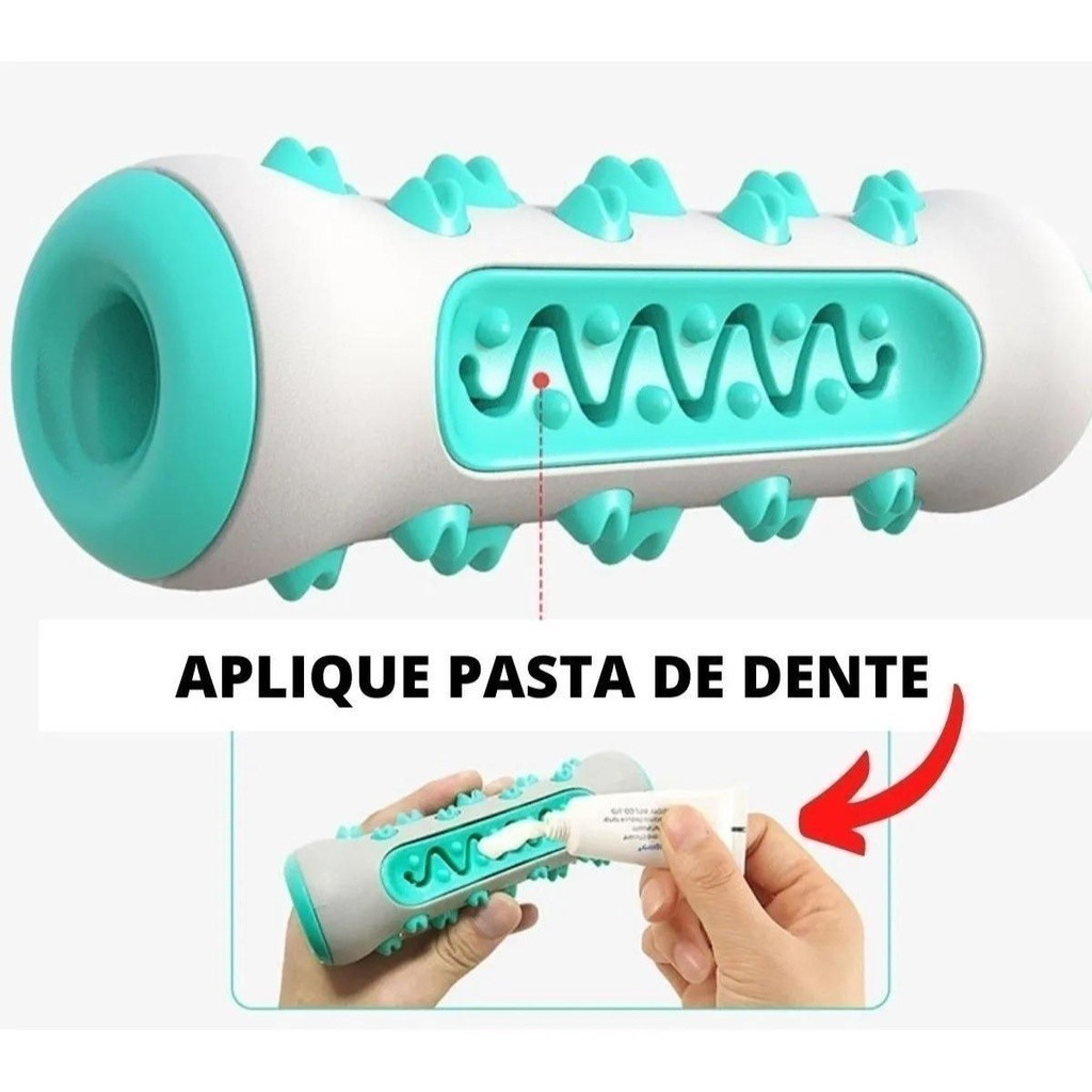 Brinquedo Mordedor Para Cachorro Saúde Dental Modelo de Osso