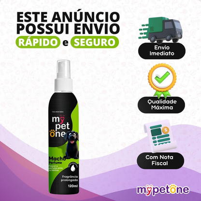 Perfume Colônia Macho 120 Ml Cheirinho De Banho - MyPetOne