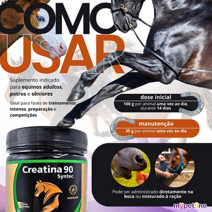 Creatina 90 Syntec Suplemento Para Cavalo - 500g