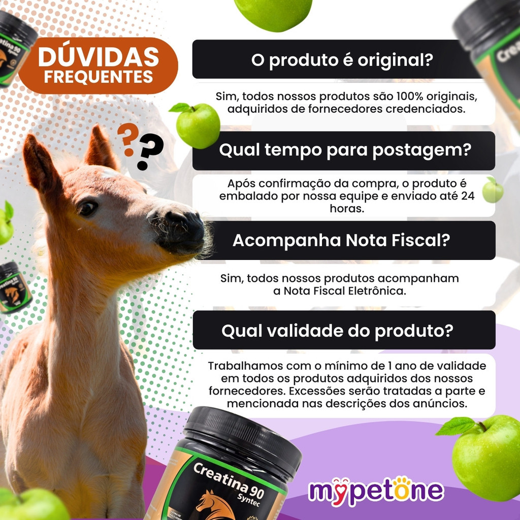 Creatina 90 Syntec Suplemento Para Cavalo - 500g