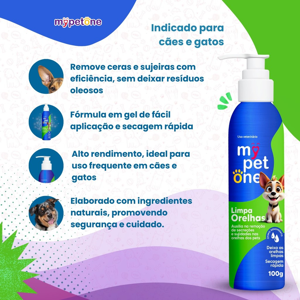 Limpa Orelhas Mypetone - 100g