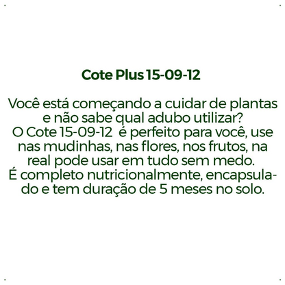Fertilizante Forth Cote Plus 5M 150g 15-09-12 - Forth Jardim