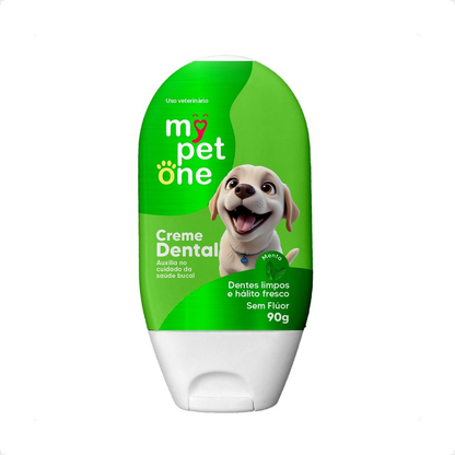 Creme Dental Menta, Tutti Frutti, Morango Mypetone - 90G