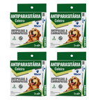 04 Coleira Cães Antipulgas E Carrapatos Dugs 56cm World