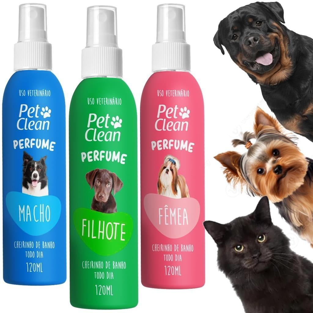 Perfume para Cachorro e Gato Pet Clean - 120 ml