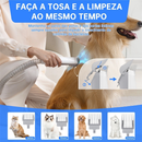 Kit de limpeza para cães 7 em 1 Aspirador de Pelos Pet Animais de estimação com 4 pentes de cabelo aspirador