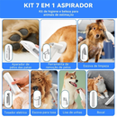 Kit de limpeza para cães 7 em 1 Aspirador de Pelos Pet Animais de estimação com 4 pentes de cabelo aspirador