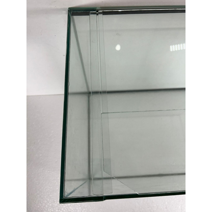 aquário 50 litros grande e reforçado com trava 50cmx30cmx35cm em vidro transparente com tampa de vidro partida