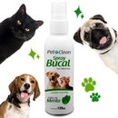 Spray Bucal p/ Cães Gatos Combate Mau Hálito Pet Clean 120ml