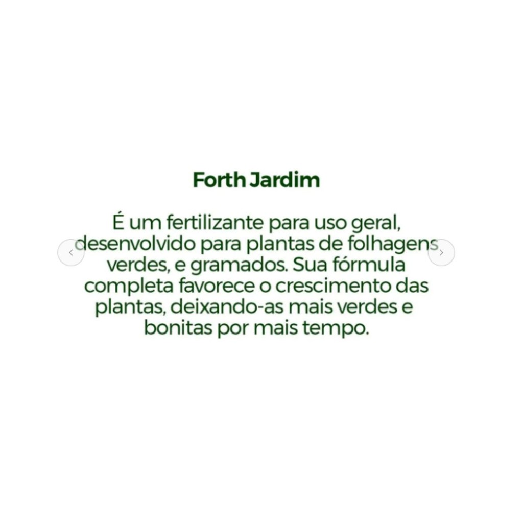 Fertilizante Adubo Mineral Forth Jardim Concentrado 400g