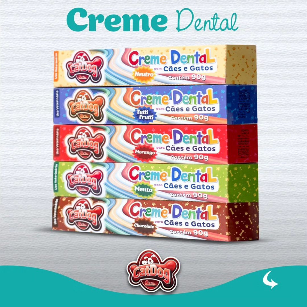 Creme Dental Neutro CatDog & Cia para Cães e Gatos - 90g