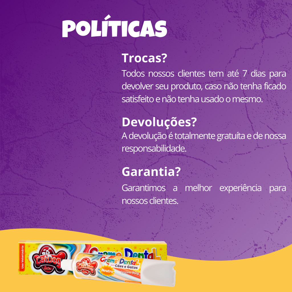 Creme Dental Neutro CatDog & Cia para Cães e Gatos - 90g