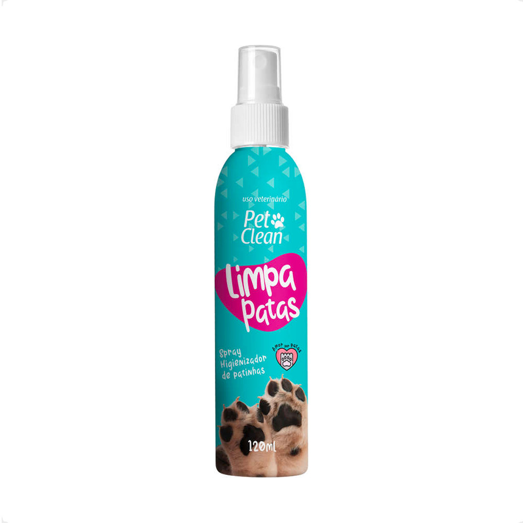 Limpa Patas 120mL Pet Clean Cães e Gatos