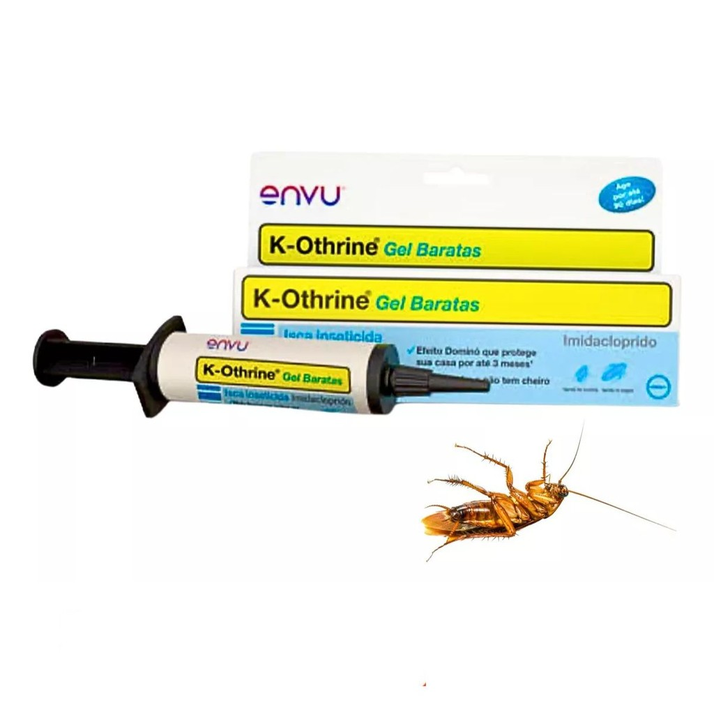 2 K-othrine Baratas Gel 10g Inseticida Isca Controle Baratas