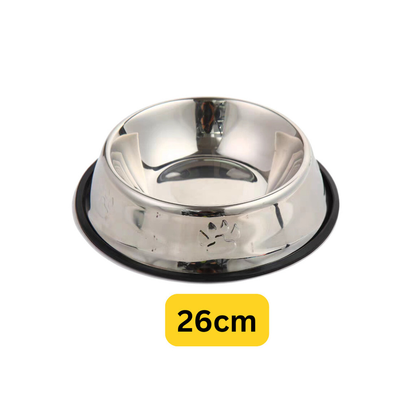 Comedouro Pote Comida Ração Água Pet Cães Gatos Vasilha Inox Antiderrapante