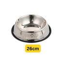 Comedouro Pote Comida Ração Água Pet Cães Gatos Vasilha Inox Antiderrapante