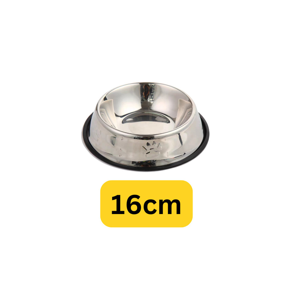 Comedouro Pote Comida Ração Água Pet Cães Gatos Vasilha Inox Antiderrapante
