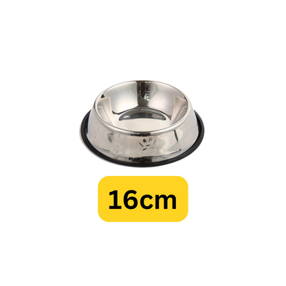 Comedouro Pote Comida Ração Água Pet Cães Gatos Vasilha Inox Antiderrapante
