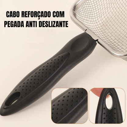 Pá Higiênica De Areia para Gatos Peneira Coletora Aço Inox