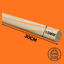 Kit 10 Poleiros 15MM Vareta Bastão Cabo Cavilha De Madeira Para Aves Artesanato Banner Bandeiras