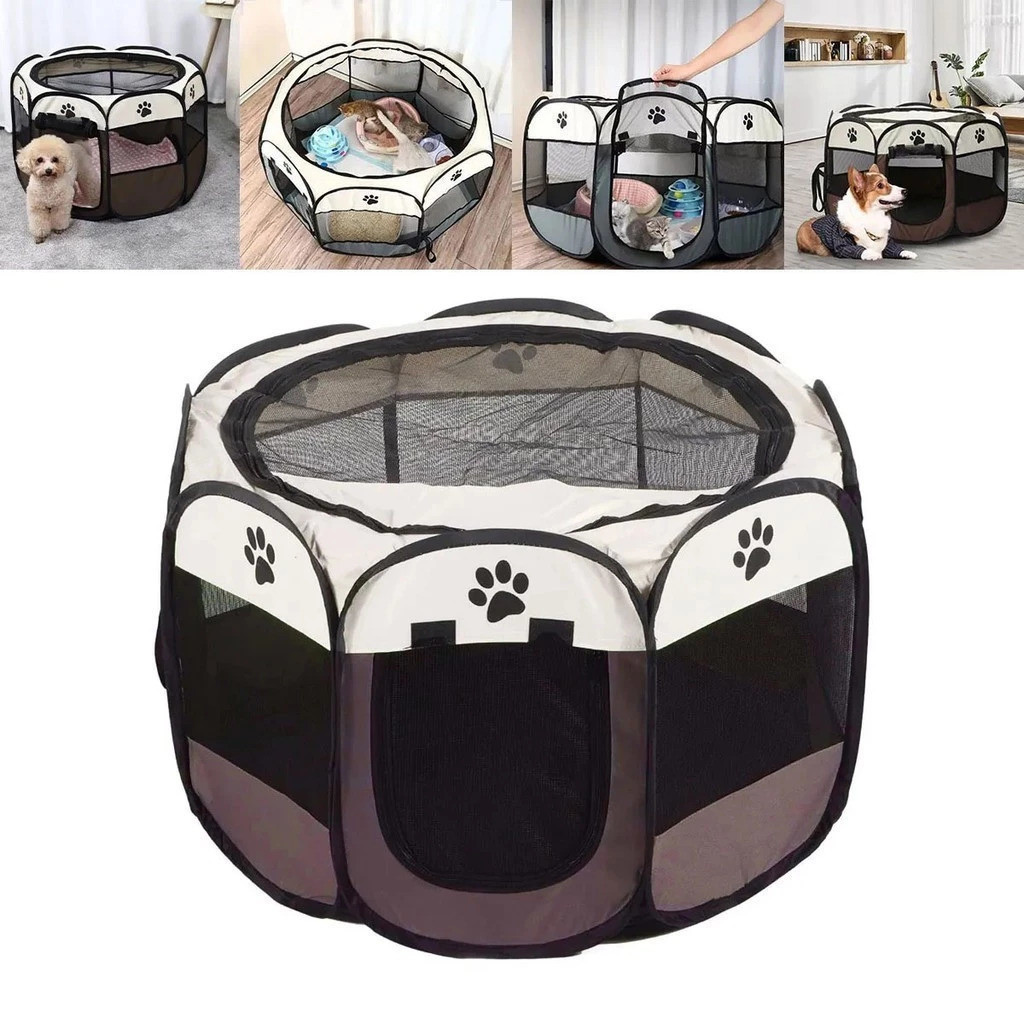 Casinha de cachorro grande portátil dobrável para cachorros e gatos resistente