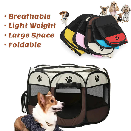 Casinha de cachorro grande portátil dobrável para cachorros e gatos resistente