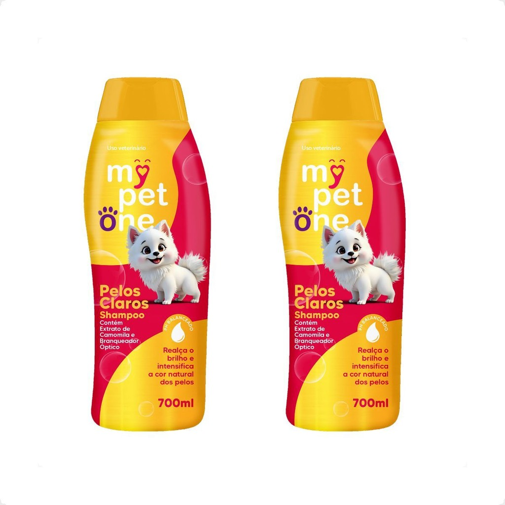 Shampoo E Condicionador Para Cachorro E Gato Mypetone 700 Ml - 1 Unidade Ou Kit 2 Unidades