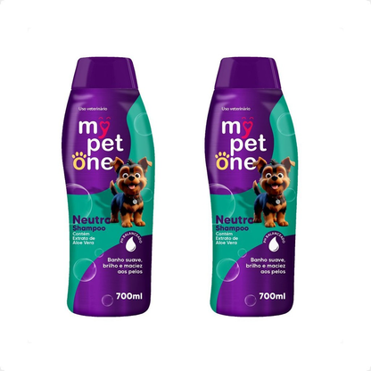 Shampoo E Condicionador Para Cachorro E Gato Mypetone 700 Ml - 1 Unidade Ou Kit 2 Unidades