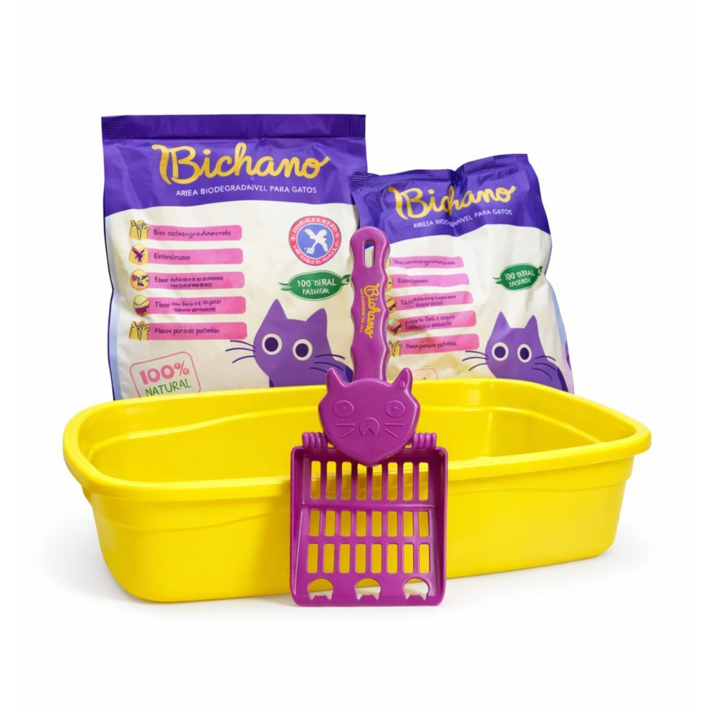 Pá Higiênica Bichano Para Gatos Peneira Coletora de Areia