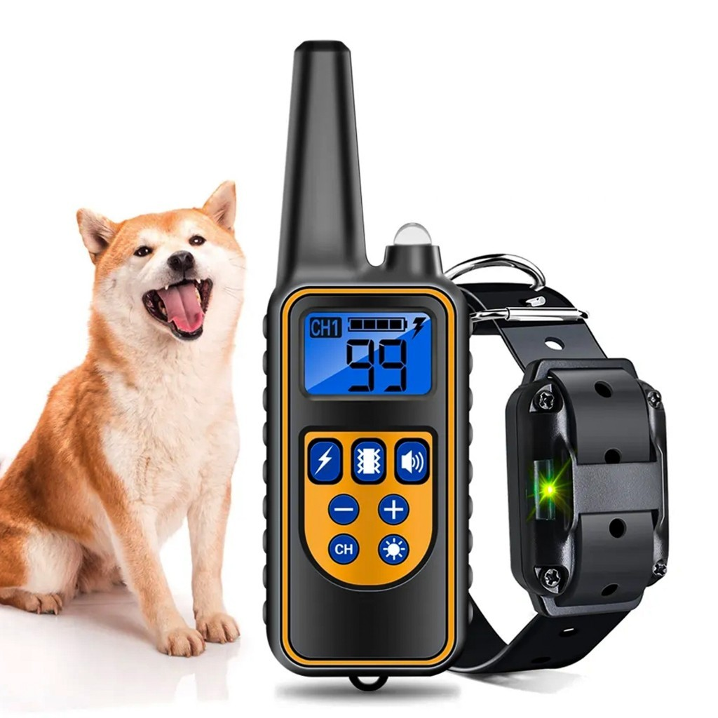Coleira De Treino Para Cães Com Controle Remoto, À Prova D'Água 4 Modos– Ideal Para Múltiplos Pets