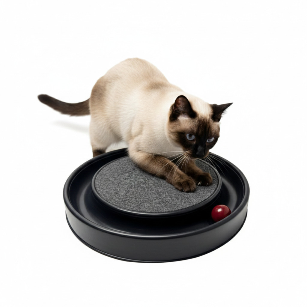 Arranhador Redondo Para Gato Relax Com Bolinha Miau
