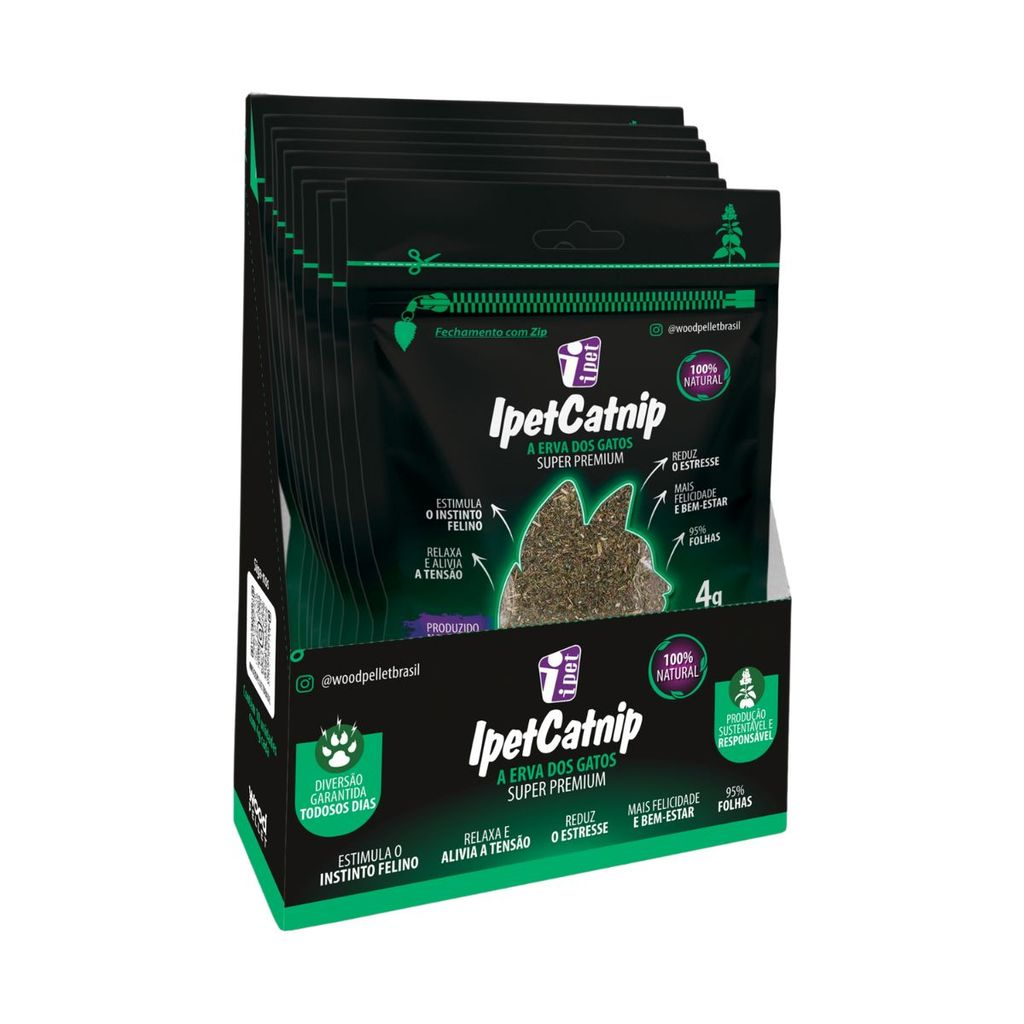 Catnip Erva Para Gatos Relaxante Premium- IpetCatnip 4g