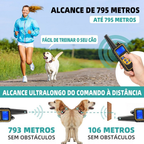 Coleira de Treino para Cães com Controle Remoto, À Prova d'Água 4 Modos– Ideal para Múltiplos Pets