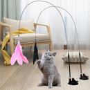 Brinquedos Para Gatos, Como Varas Automáticas, Ventosas Com Penas E Sinos, Garantem Diversão E relaxamento