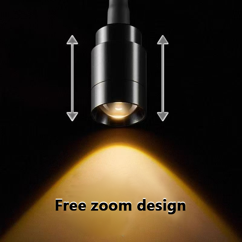 Mini Luz De Aquário Led Com Clipe, Foco Ajustável, Alimentação Usb, Alta Luminosidade, Transparente, Rotação 360°