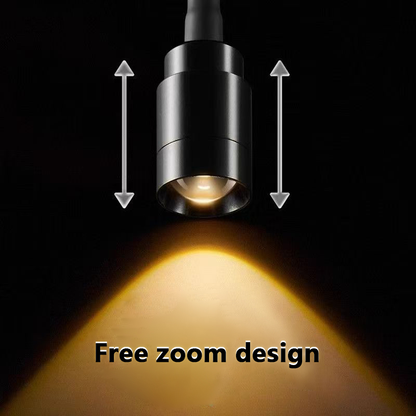 Mini Luz De Aquário Led Com Clipe, Foco Ajustável, Alimentação Usb, Alta Luminosidade, Transparente, Rotação 360°