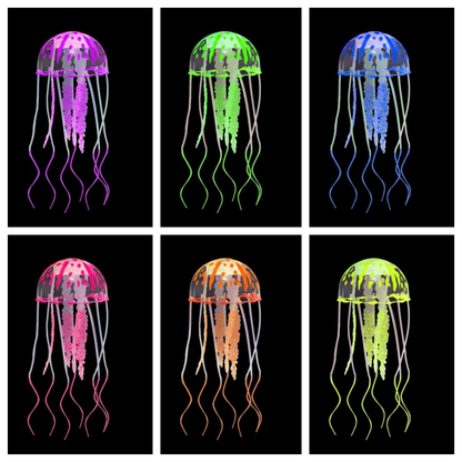 Decorações Vívidas De Água-Viva De silicone Para Um Lindo display De Aquário .